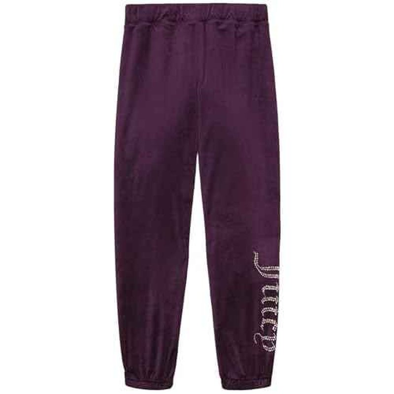 Juicy Couture Girls' Pull-on Plush Velour Jogger, Ribbed Waist & Cuffs