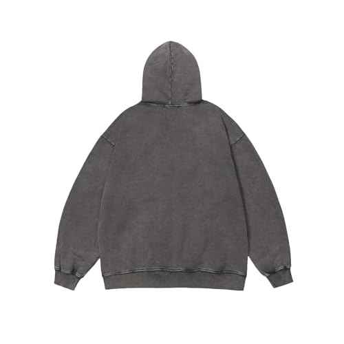 Aelfric Eden Mens Lightning Graphic Hoodies Print Oversized Unisex Streetwear Vintage Hoodie Y2k Sweatshirt Pocket Pullover