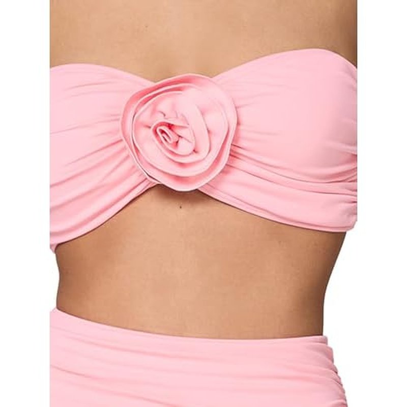 kate spade new york Women's Rosette Solids Bandeau Bra Top