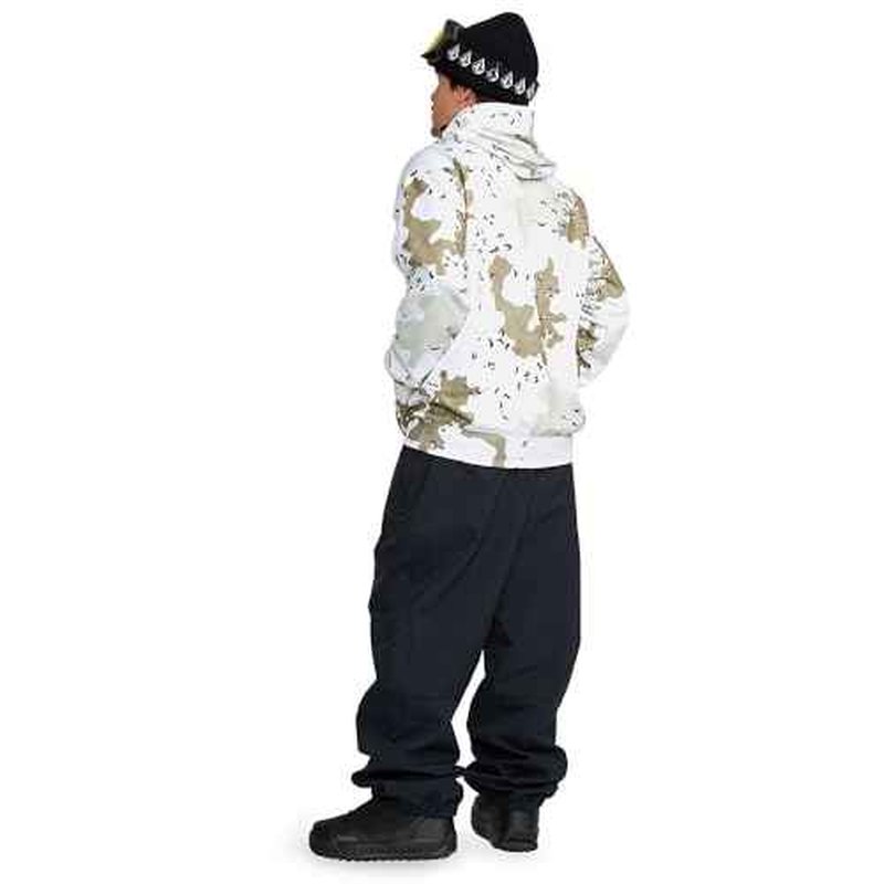 Volcom mens Hydro Fleece Riding Hoodie ? Water-repellent Sweatshirt With Storm Hood & Thumbholes
