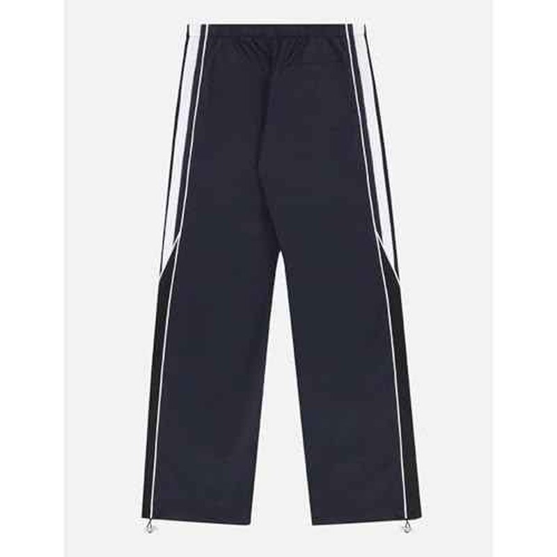 Aelfric Eden Womens Embroidery Patchwork Striped Track Pants Unisex Baggy Sweatpants Wide Leg Drawstring Y2K Pants