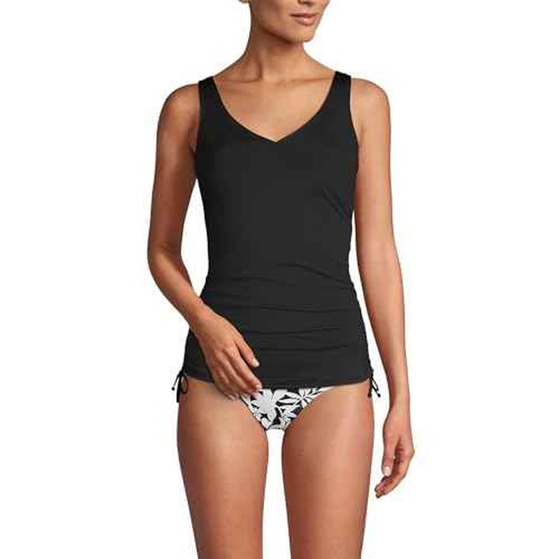 Lands' End Chlorine Resistant Underwire Tankini Swimsuit Top