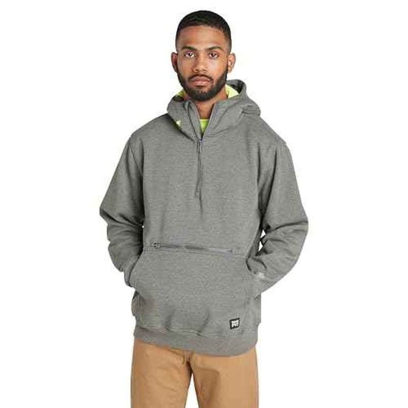 Timberland PRO Men's Hood Honcho HD Pullover Hooded Sweatshirt, Dark Charcoal Heather, Medium