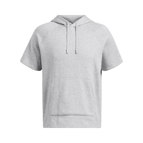 Under Armour mens Rival Fleece Short Sleeve HoodieSweatshirt