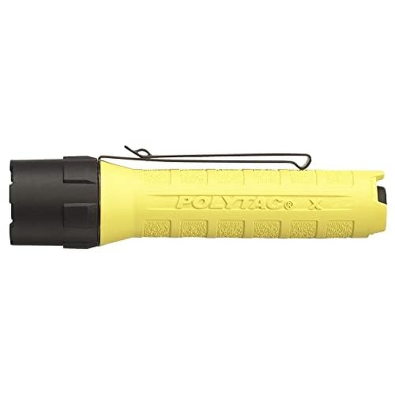 Streamlight PolyTac X, Multi-Fuel, Professional Tactical Flashlight, Yellow - 88614, Battery Powered, 600 Lumens, Rechargeable Option, Waterproof, Impact Resistant