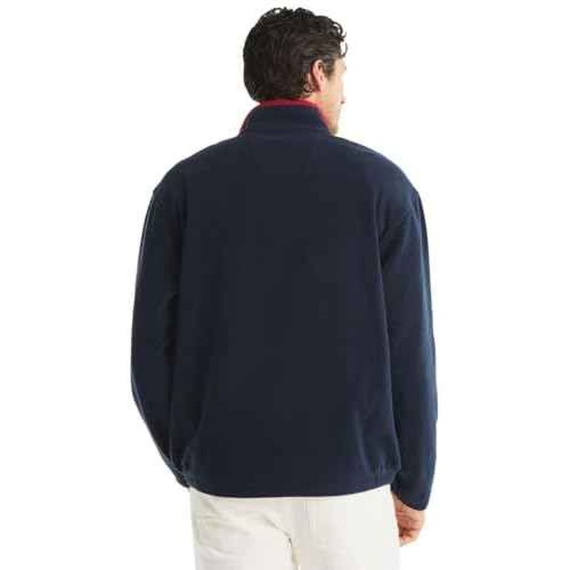 NAUTICA Men's Solid 1/4 Zip Fleece Sweatshirt