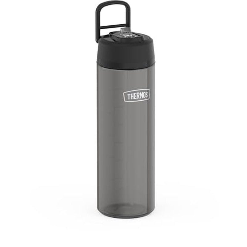 THERMOS ICON SERIES Lightweight Hydration Bottle - Durable Water Bottle Made with Tritan by Eastman with Straw Lid for Quick and Easy Drinking Experience - 26oz, Smoke