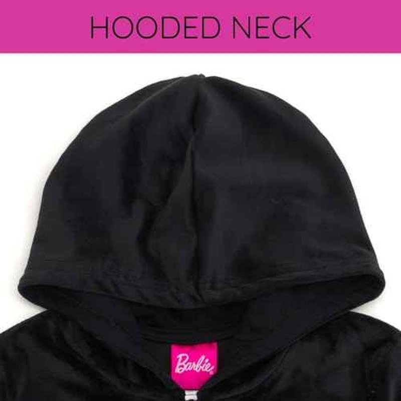 Barbie Girls Velour Matching Family Zip Up Hoodie Toddler to Adult Sizes (2T - 2XL)