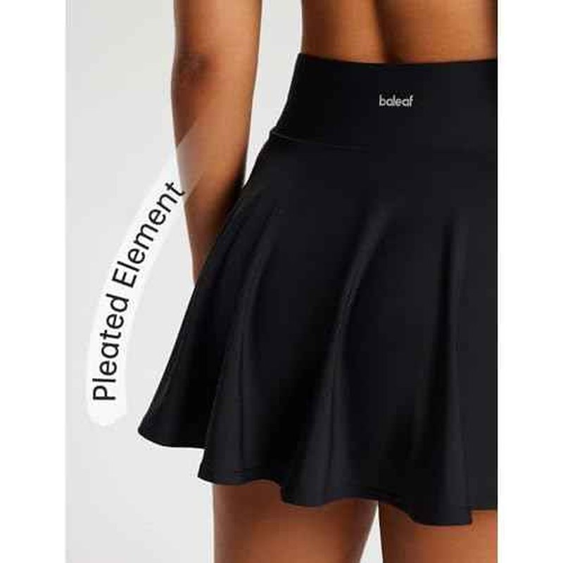 baleaf Women's Tennis Skirts High Waisted Tummy Control Pleated Athletic Golf Skorts Skirts for Running with 2 Pockets