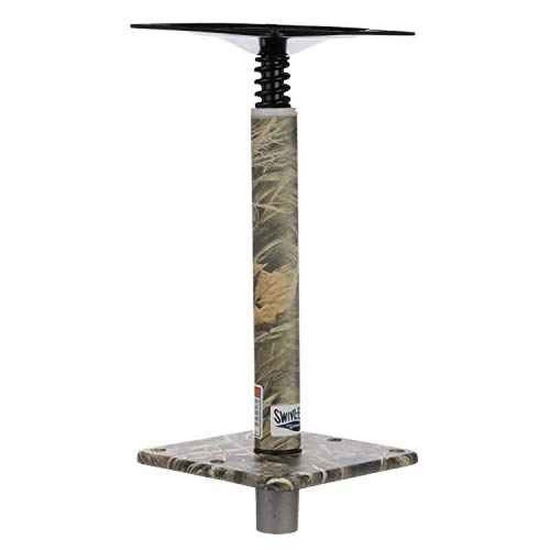 Attwood 97749C-7 Swivl-Eze Lock¡¯N-Pin ¨ú-Inch Pedestal Package, Camouflage Finish, 11 Inches Tall, 7-Inch x 7-Inch Base Plate