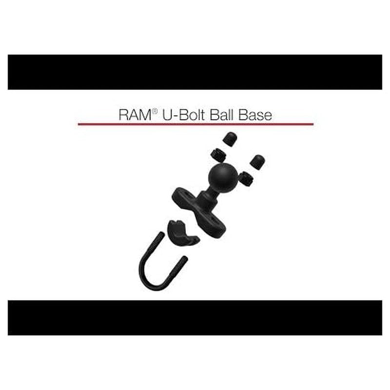 RAM Mounts Level Cup 16oz Drink Holder with Handlebar U-Bolt Base RAM-B-132RU with Medium Arm for Motorcycle, ATV/UTV, Bike
