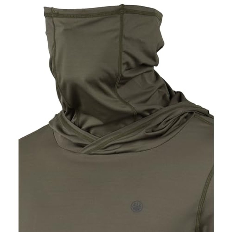 Beretta Men's Keys Flex Breathable Quick Dry UPF 50+ Sun Protection Casual Outdoor Active Long Sleeve Performance Hoodie