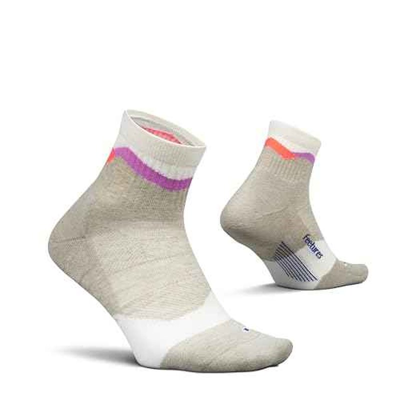 Feetures Trail Max Cushion Mini Quarter Sock - Hiking Socks for Men & Women