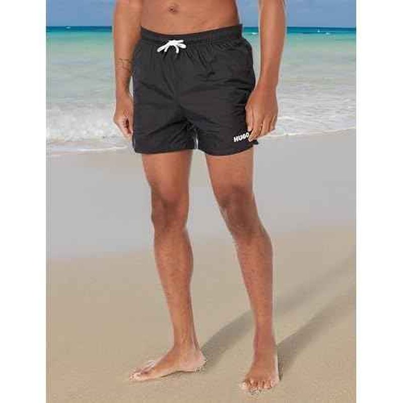 HUGO Mens Reversed Logo Swim Trunks