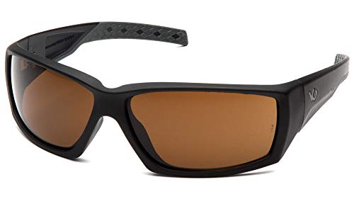 Venture Gear Overwatch Shooting Safety Sunglasses, Black, Bronze Anti-Fog LensVGSB718T