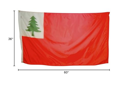 3x5' New England Continental Flag, All Weather Nylon for Outdoor, Made In USA