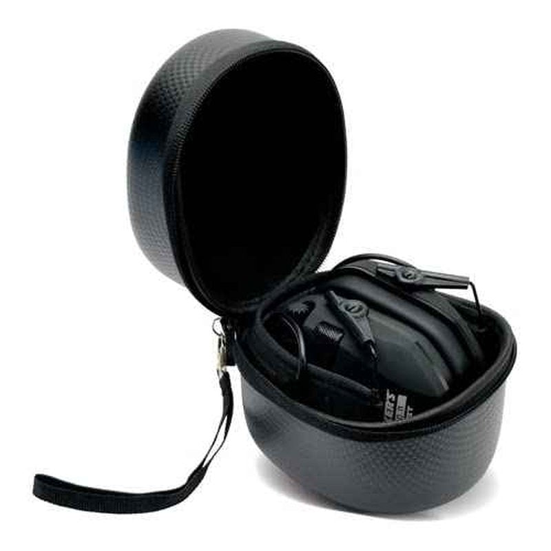Walker's Razor Slim Electronic Shooting Earmuffs (Teal) with Protective Case