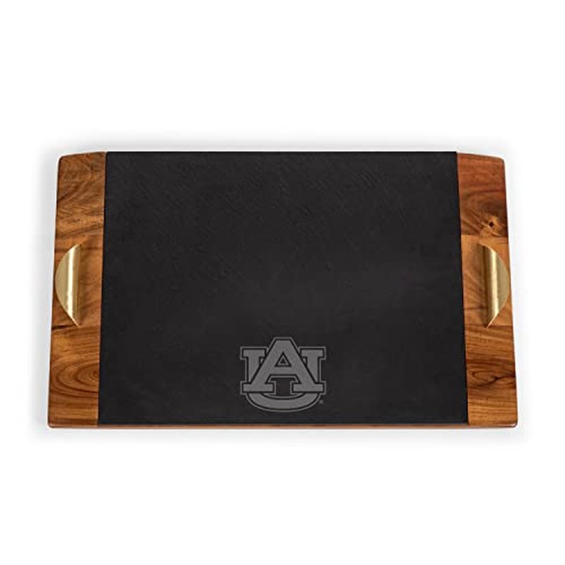 PICNIC TIME NCAA Unisex-Adult NCAA Covina Acacia and Slate Serving Tray, Charcuterie Board Set