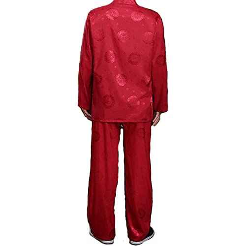 Kung Fu Uniform Mens Chinese Tang Hanfu Martial Arts Clothes Shirt Traditional Uniform Tops Bottoms