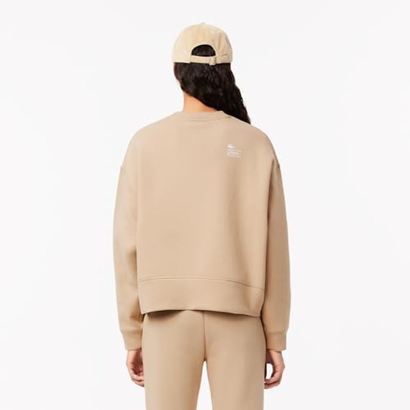 Lacoste womens Back Print Oversized Sweatshirt