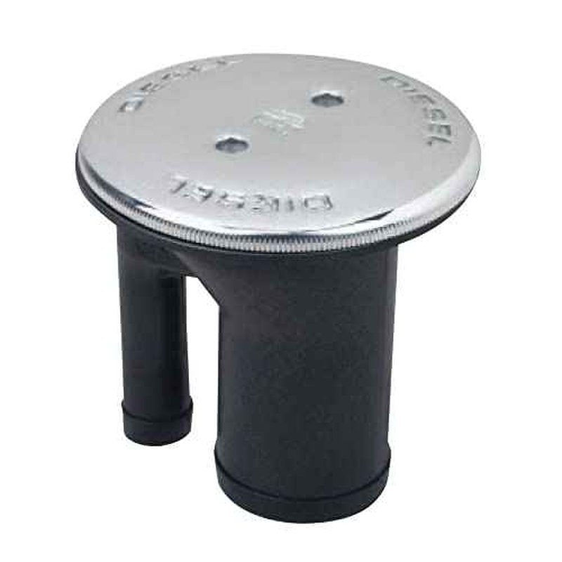 Perko 0541DPGCHR Vented Fill with Straight Neck for 1-1/2" Hose - Gas Marking