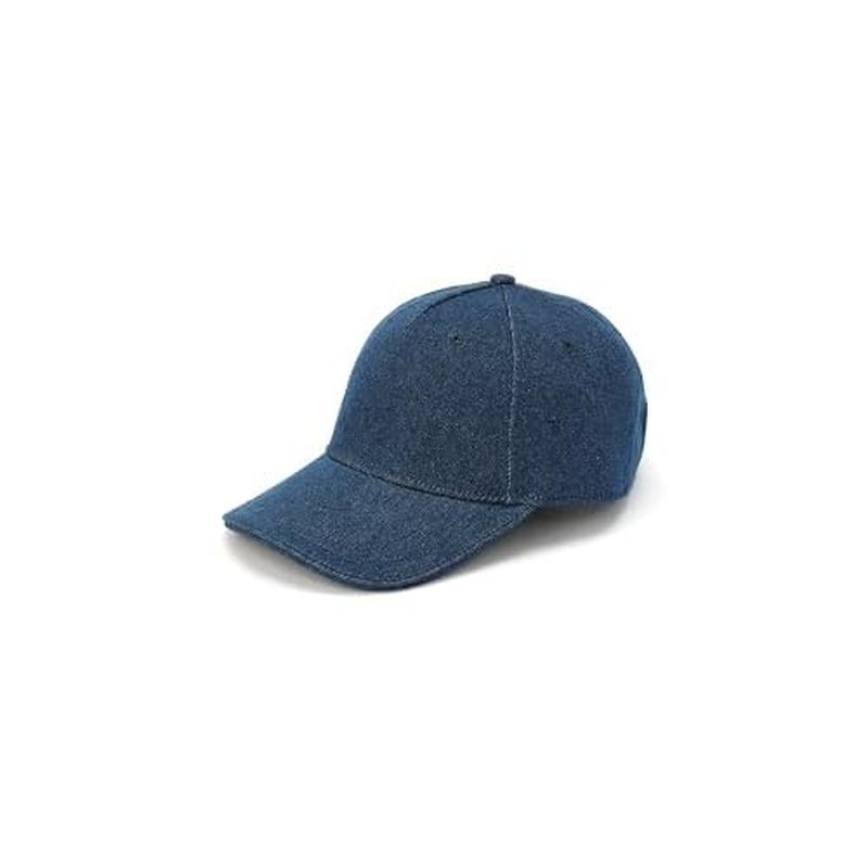 Michael Kors Womens Distressed Denim Baseball Cap, Stylish Hat & Fashion Accessory