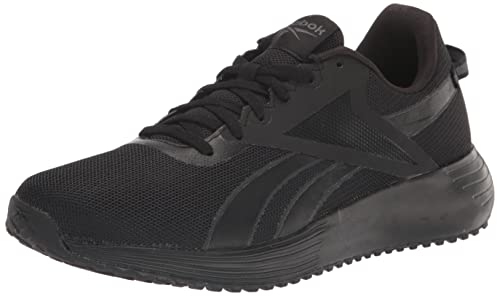 Reebok Men's Lite Plus 3.0 Running Shoe, Black/Pure Grey/Acid Yellow, 8