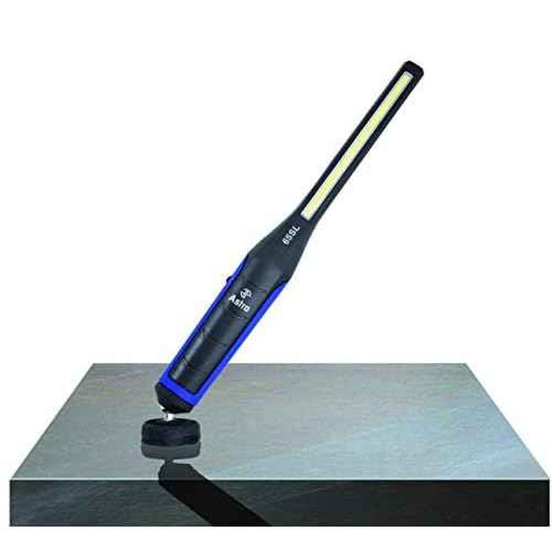 Astro Pneumatic Tool 65SL 650 Lumen Rechargeable LED Slim Light W/Top Flashlight