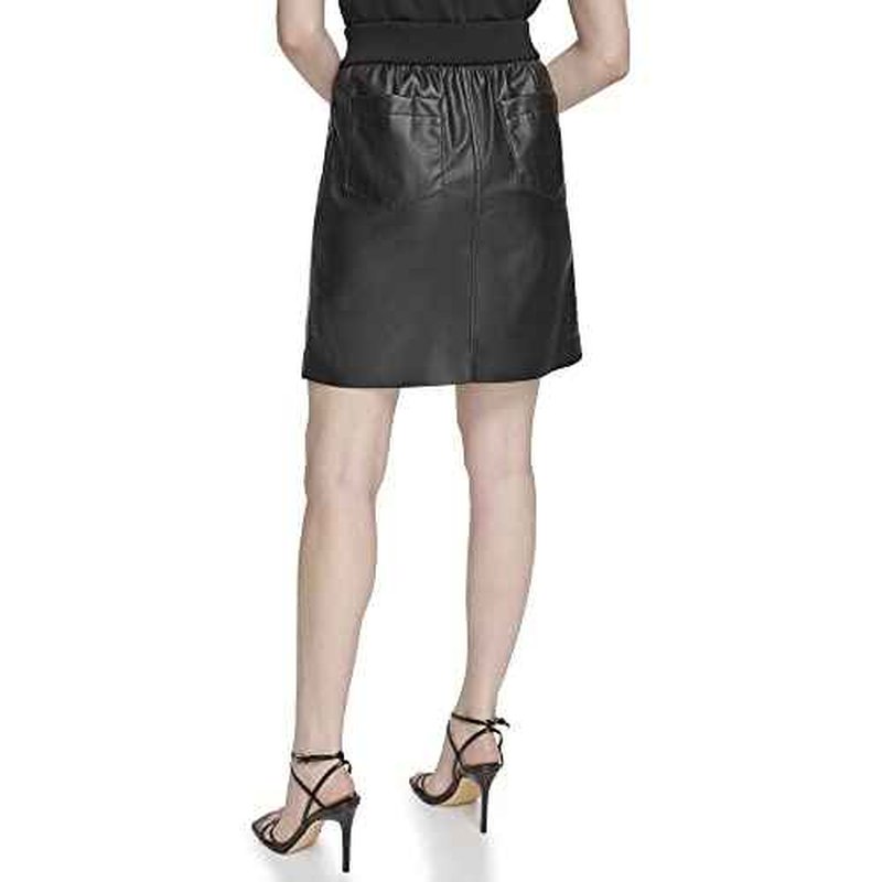 Calvin Klein Women's Skirt Leather Faux