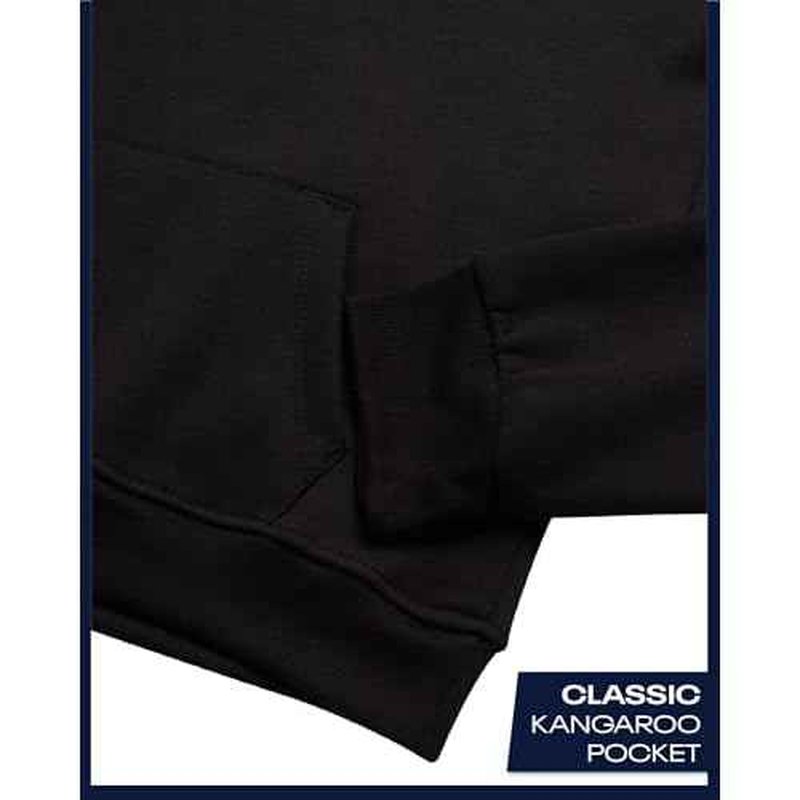 Reebok Girls Sweatsuit Set - 2 Piece Soft Long Sleeve Hoodie Sweatshirt and Sweatpants for Girls - Athletic Sweatsuit, Size 8, Black