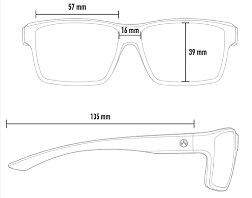 Magpul Rectangular Explorer Eyewear, Polarized, Matte Black Frame, One Size