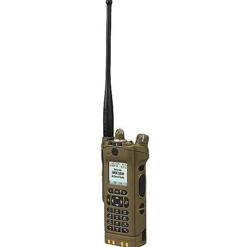 Motorola Solutions NNTN8235A- Military RSM, IP57, Windporting Coyote Brown Remote Speaker Microphone for SRX2200 Combat Radio