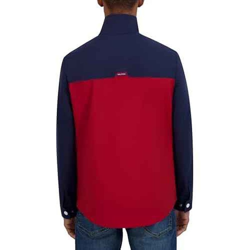 Nautica Men's Lightweight Sailing Jacket ? Waterproof & Windproof, Breathable, Azure