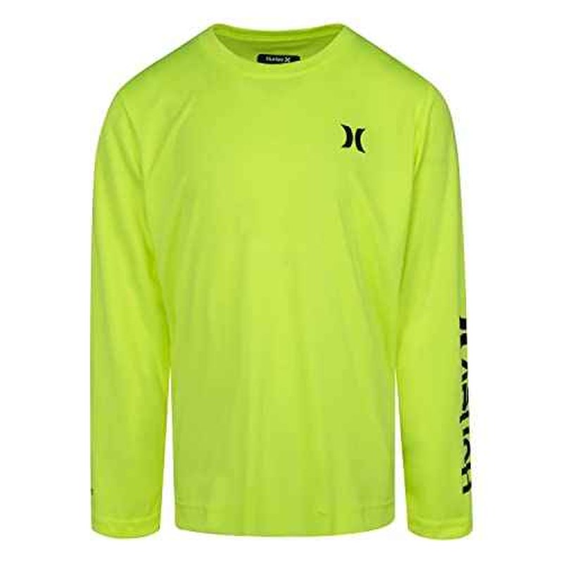 Hurley Boys Long Sleeve UPF 50+ Rash Guard Swim Shirt