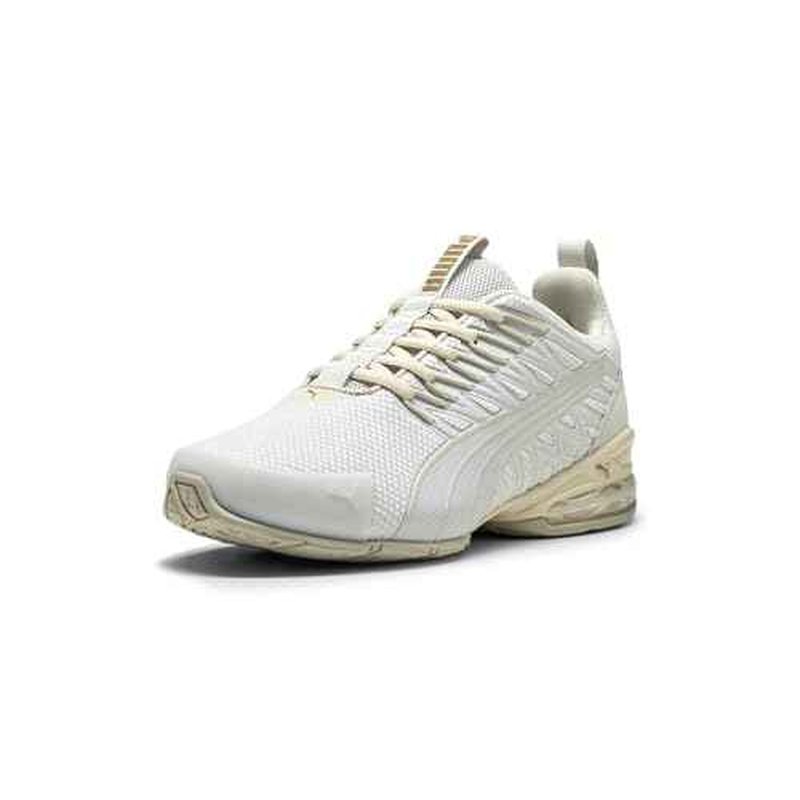PUMA Women's Voltaic EVO Cross Trainer, Feather Gray-PUMA Gold, 7