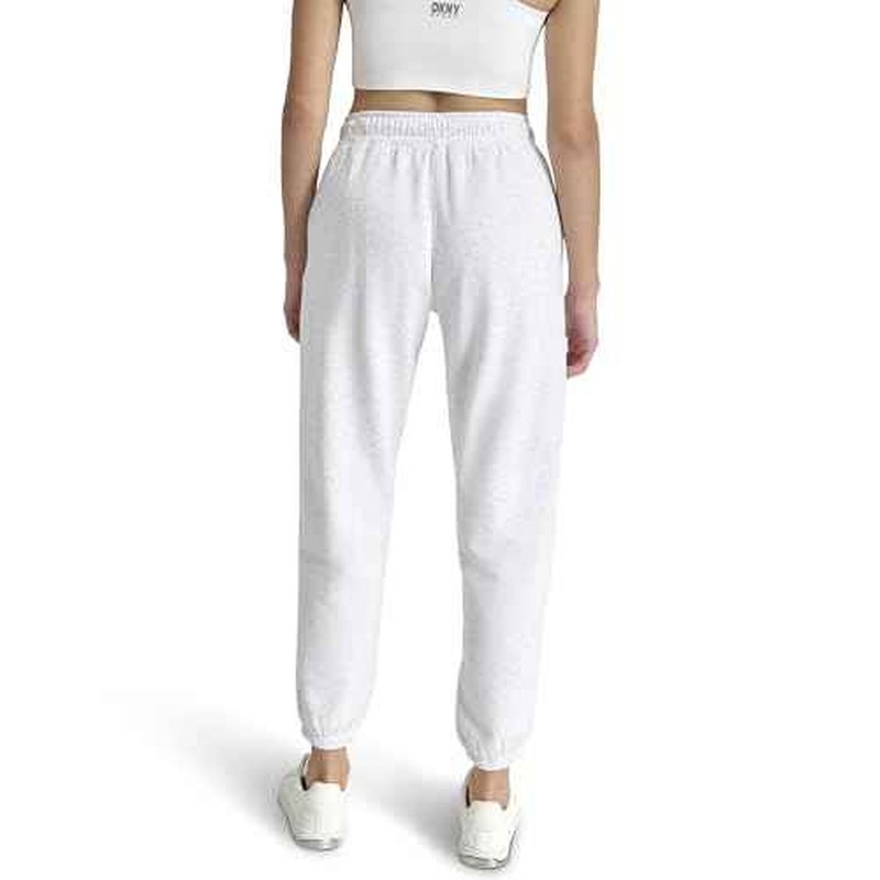 DKNY Women's Varsity Embroidered Logo Jogger Fleece Sweatpant