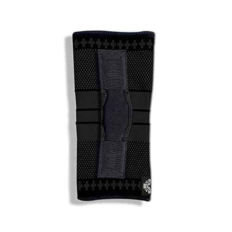Old Bones Therapy Knee Brace with Hinges | Knitted Compression Knee Sleeve with Hinges | Perfect for Sports, Stability and Protection (Large, Black - 1 Pack)