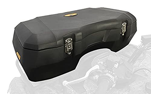 Black Boar ATV Front Storage Box - Features Durable Polyethylene Design w/Stainless Steel Lockable Latches - Includes Mounting Hardware - Easily Attaches to Front Tubular Racks (66011)