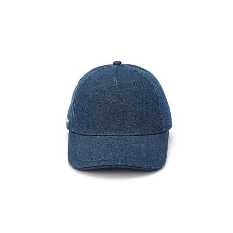 Michael Kors Womens Distressed Denim Baseball Cap, Stylish Hat & Fashion Accessory