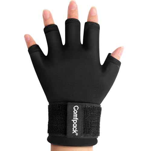 Hand Ice Pack Cooling Ice Glove for Pain Relief, Reusable Gel Finger Ice Pack Sleeve, Hot Cold Therapy Hand Wrist Ice Pack Wrap for Arthritis, Tendinitis, Carpal Tunnel