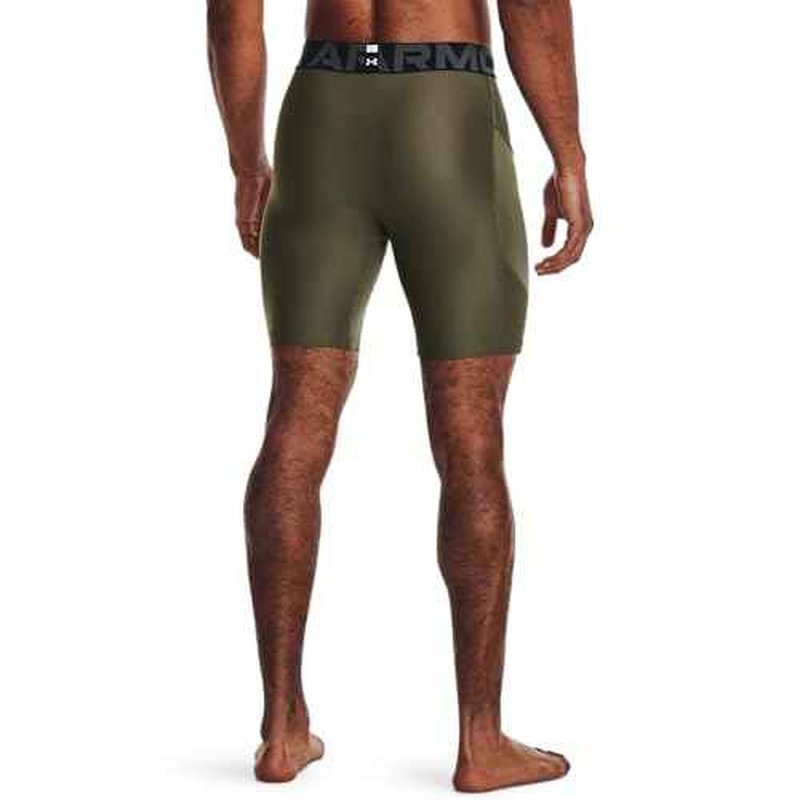Under Armour Men's Armour HeatGear Compression Shorts, (390) Marine OD Green / / White, X-Large