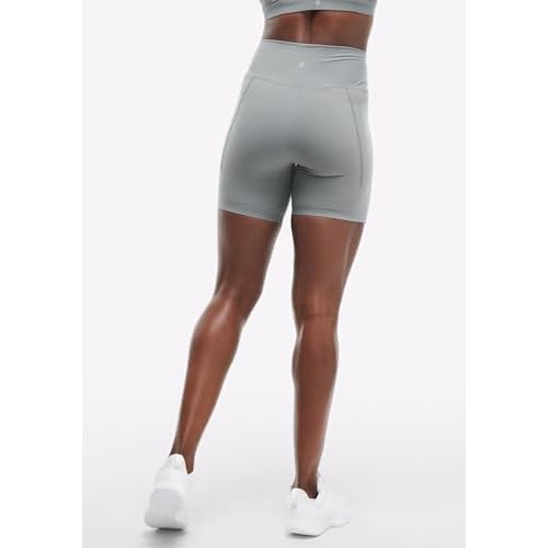 Peloton Women's Cadent 7" High-Rise Pocket Biker Shorts, Workout Shorts, Gym Shorts