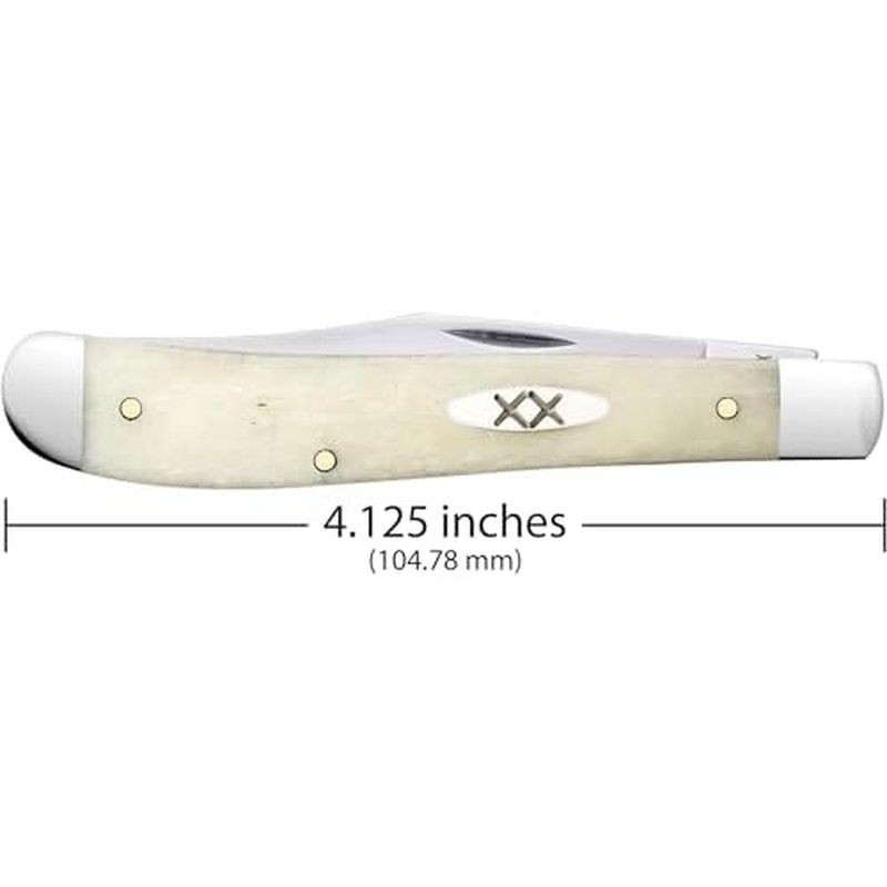 Case Cutlery CA13312: Slimline Trapper Natural Bone