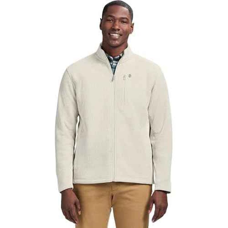 IZOD Mens Shaker Fleece Full Zip Jacket