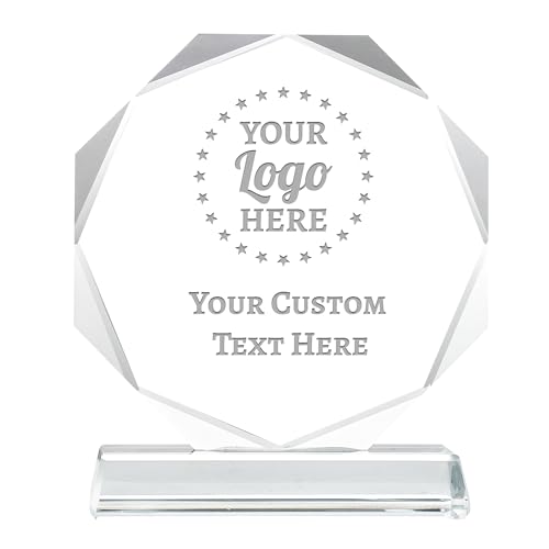 ZALHIN Personalized Crystal Trophy Award - Award for Employees- Plaques Personalized Engraved- Coworker Gift,Employee Appreciation Gift,Retirement Goodbye Farewell Gift