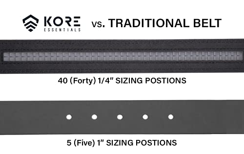 KORE Tactical Gun Belt | X7 Buckle & Black Reinforced Tactical Belt (Fits 24" to 54")