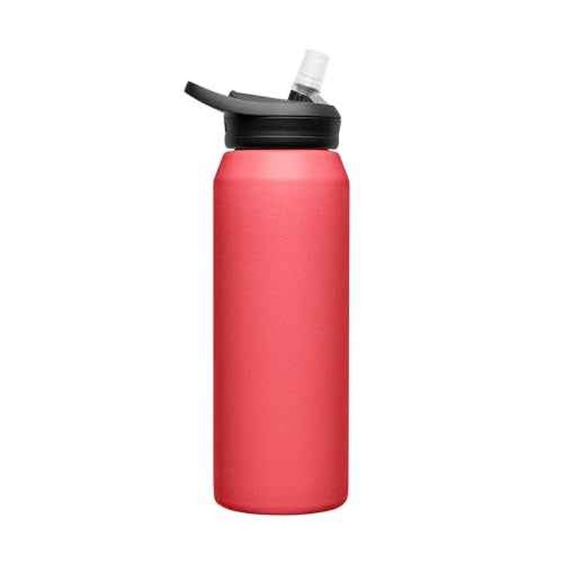 CamelBak eddy+ Water Bottle with Straw 32oz - Insulated Stainless Steel, Wild Strawberry