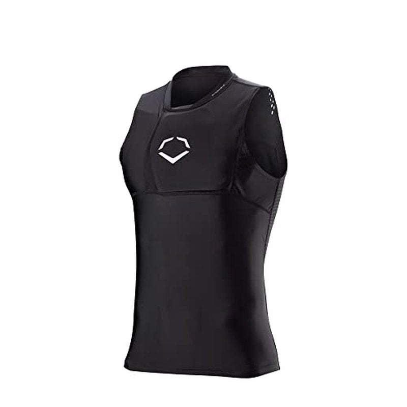 EvoShield NOCSAE¢ç Protective Chest Guard Shirt - Adult and Youth Sizes, Black