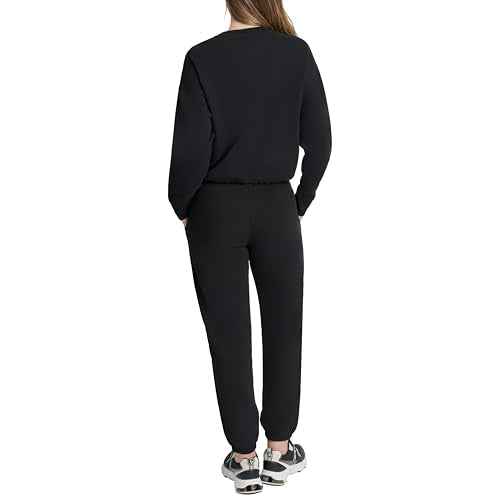 DKNY Women's Fleece Pull Over Crewneck Sweatshirt