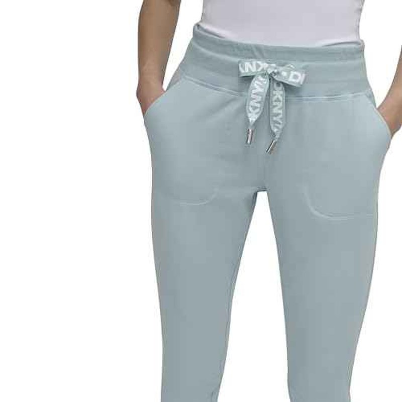 DKNY Women¡¯s Two Tone Logo Drawcord Jogger Sweatpant